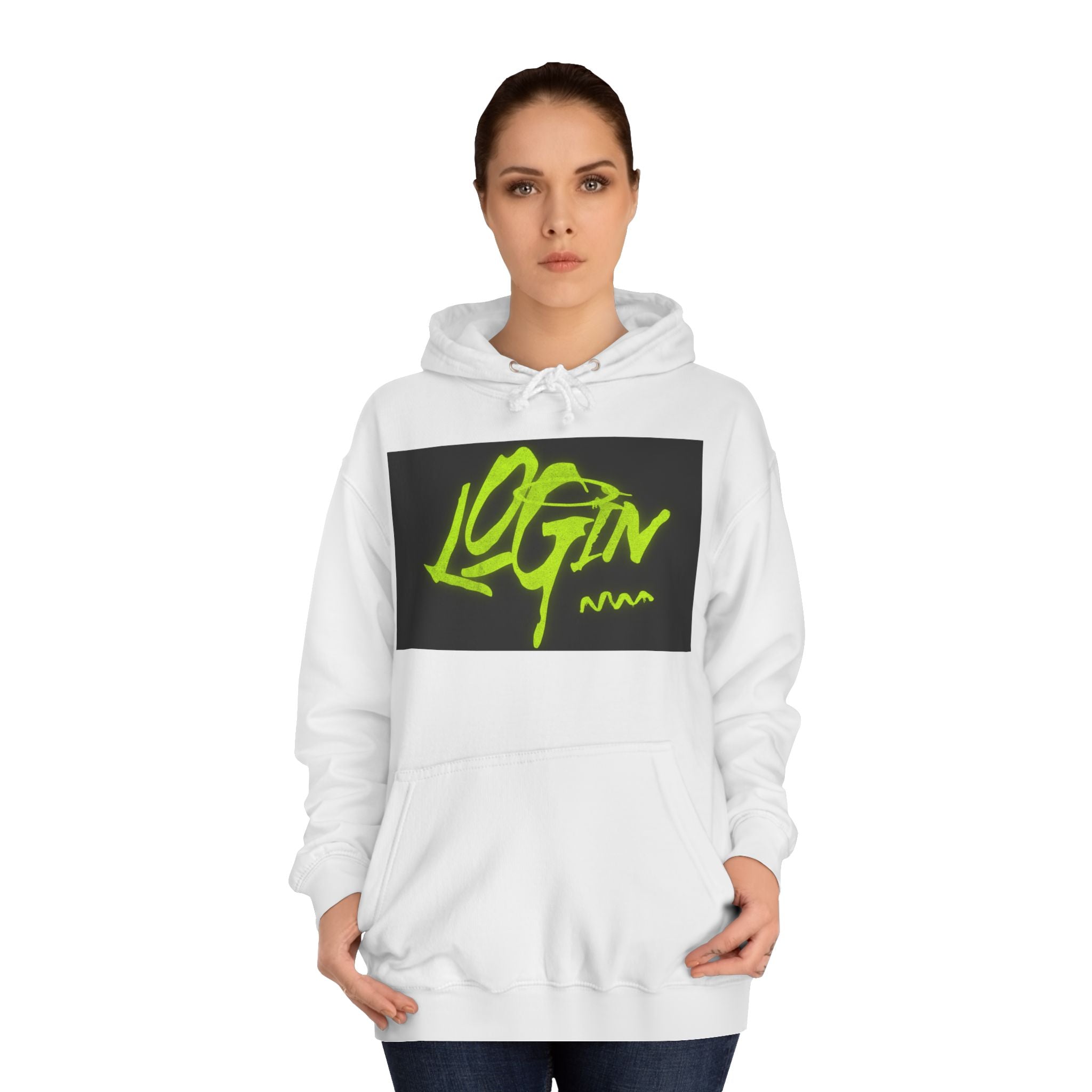 Trendy Unisex Hoodie - 'LOGIN' Graphic Design
