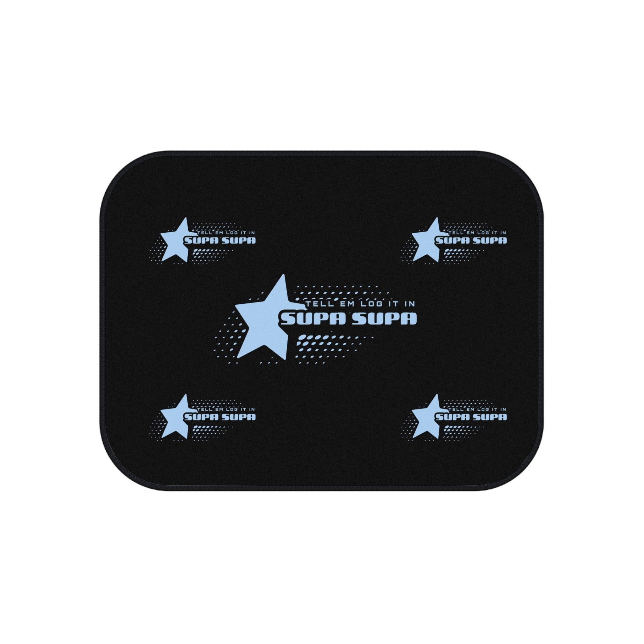 "Tell em log it in" Car Floor Mats (Set of 4) — Black Custom Car Mats