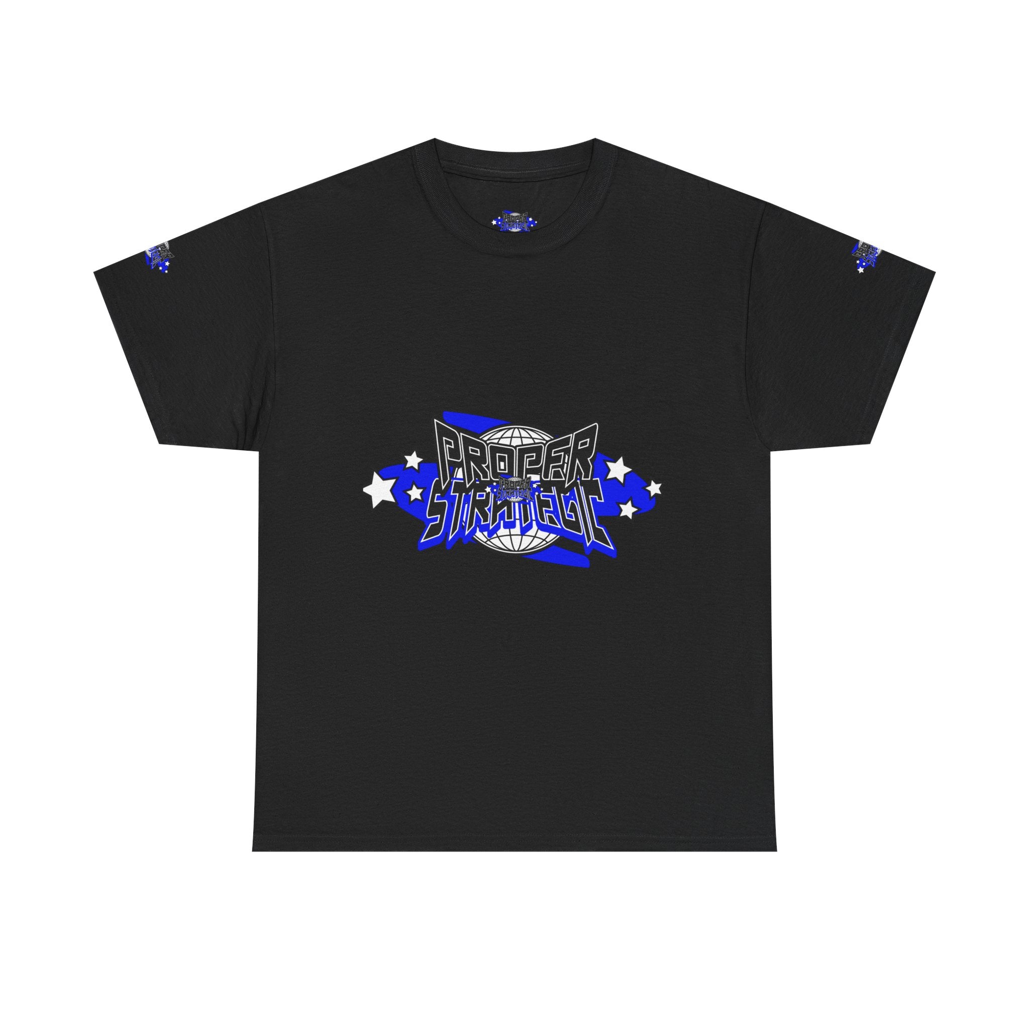 Proper 'Strategic' Graphic Tee — Retro Blue Streetwear T‑Shirt