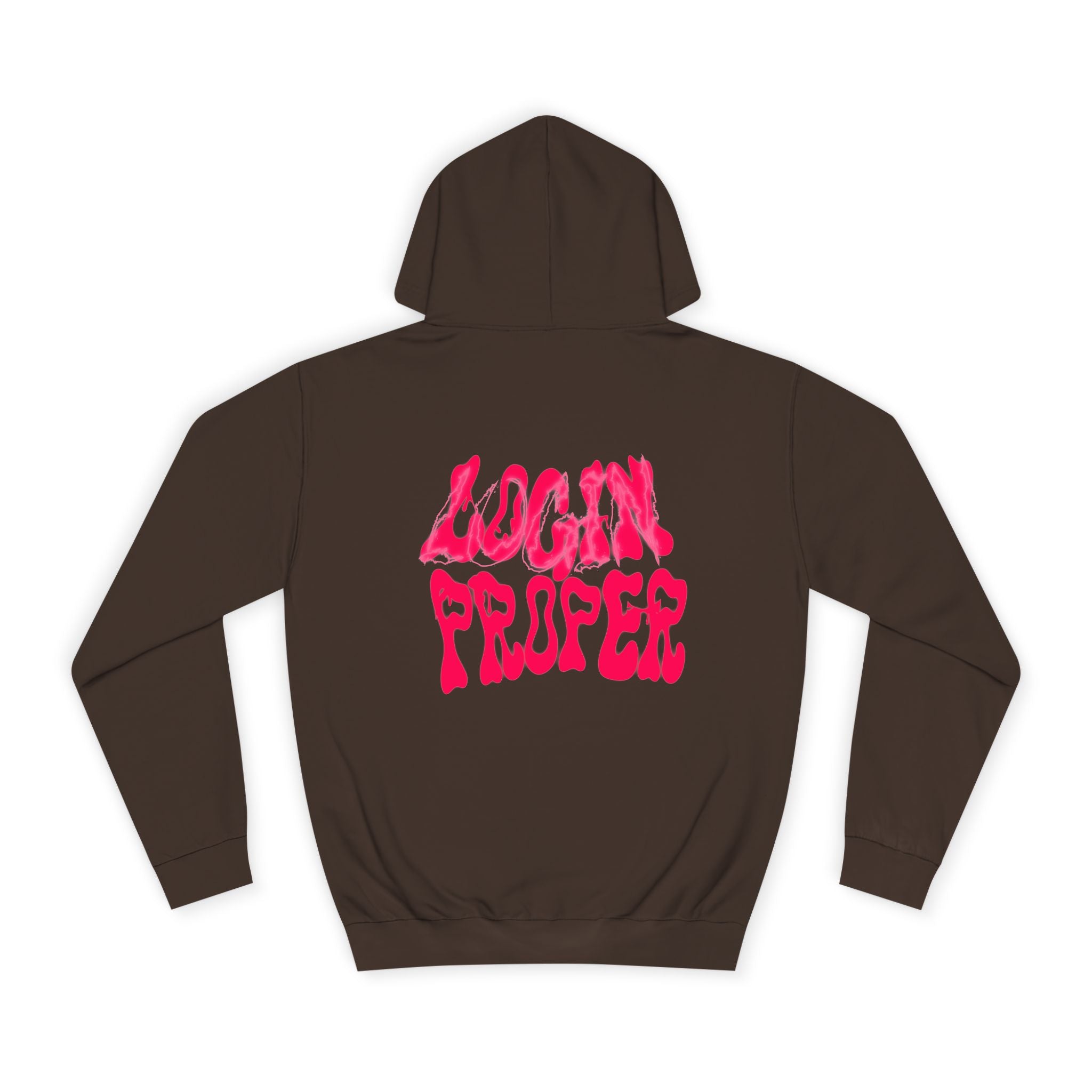 Trendy Unisex Hoodie - 'LOGIN PROPER' Graphic Sweatshirt for, Casual Wear, Gifts' Events, Street Style
