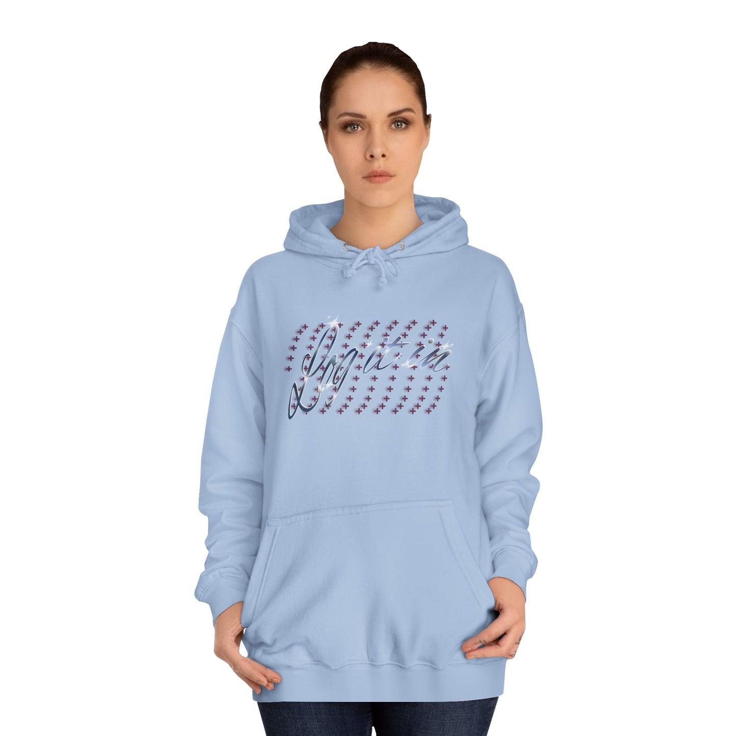 Unisex 'Log it in' Hoodie with Playful Design, Cozy Apparel, Casual Style for Everyone, Great for Gifts and Casual Events