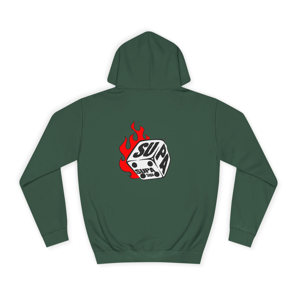 Cool Fire Graphic Unisex SUPA Hoodie, Apparel, Streetwear, Casual Wear, Unique Hooded Sweatshirt