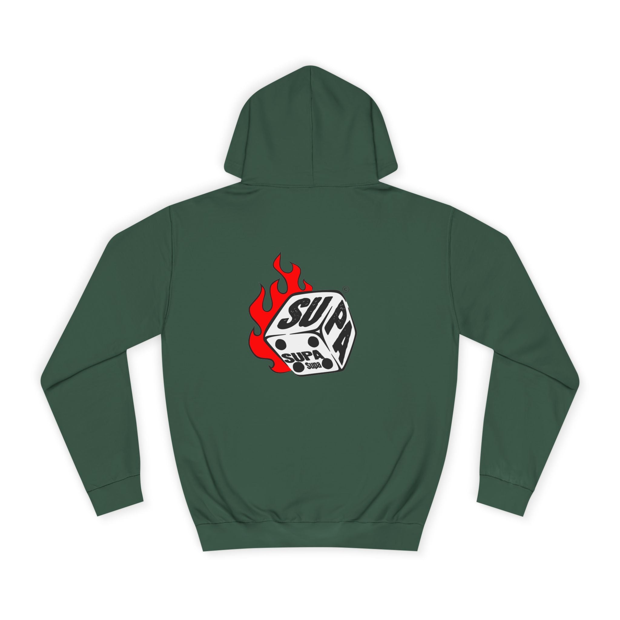 Cool Fire Graphic Unisex SUPA Hoodie, Apparel, Streetwear, Casual Wear, Unique Hooded Sweatshirt