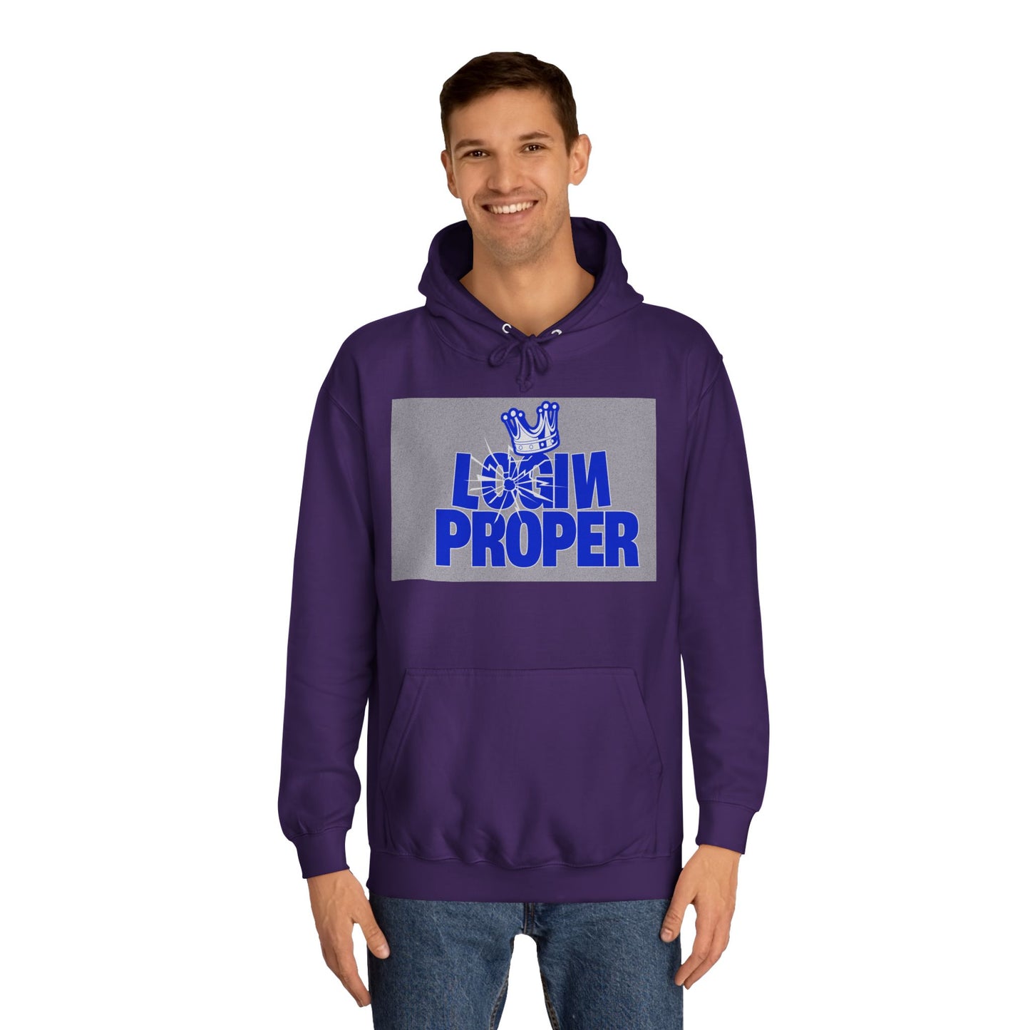 Unisex Hoodie - 'Login Proper' Trendy Spirit Wear, Casual Streetwear, Gift, Cozy Lounge Sweatshirt