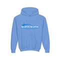 Youth Hoodie - Retro Blue "Supa Supa" Logo "Log It In" Graphic