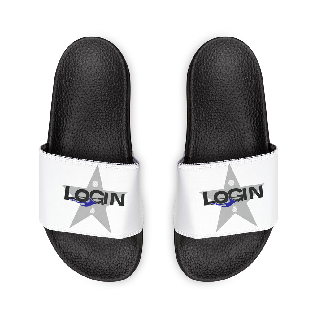 Men's Login Slide Sandals — Removable Strap Casual Pool & Beach Slides
