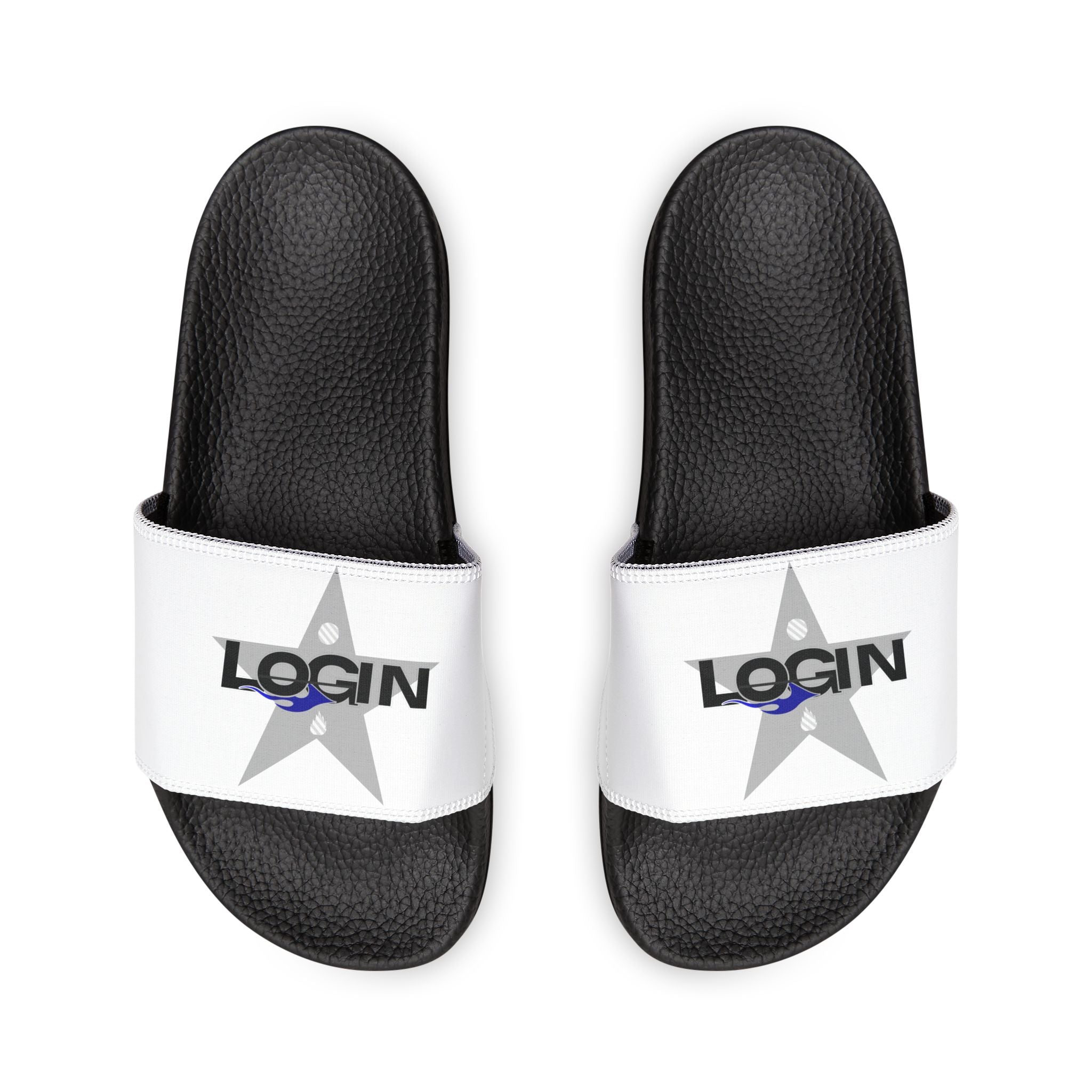 Men's Login Slide Sandals — Removable Strap Casual Pool & Beach Slides