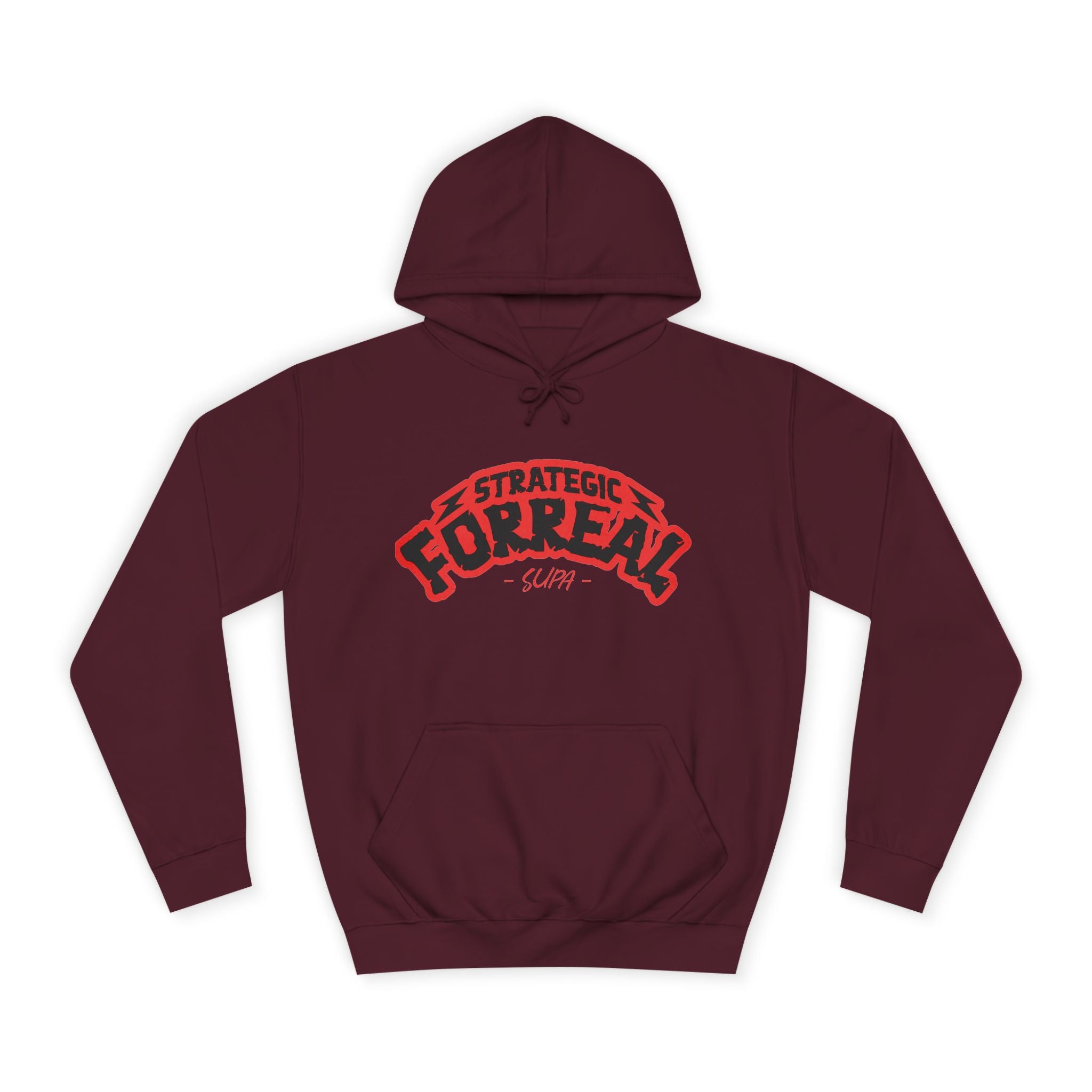 Unisex Hoodie - Strategic Forreal Design, Perfect for Casual Wear