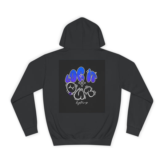 Vibrant Log it out Spirit Hoodie, Unisex Hoodie, Comfortable Sweatshirt, Graphic Hooded Sweatshirt,