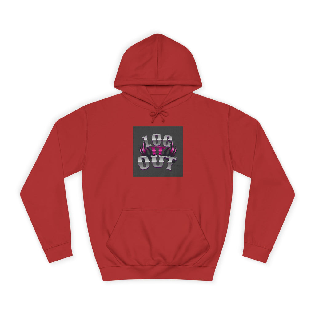 Cool Unisex Log it out Hoodie, Perfect for Any one, Trendy Custom Apparel, Casual Wear, Gift, Streetwear Style