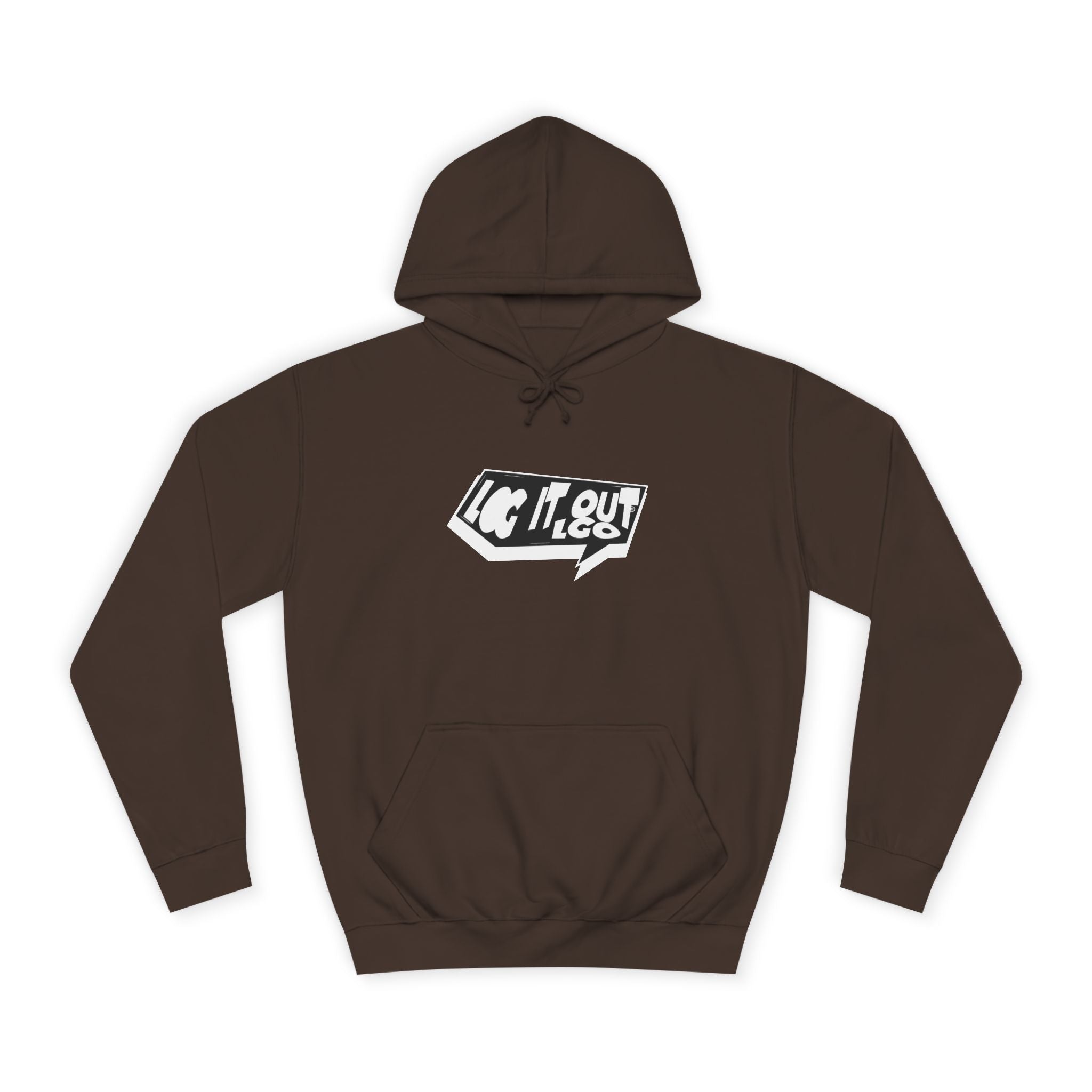 Chill Vibes Unisex Log it out Hoodie - Perfect for Campus Wear, Gifts, Casual Outfits, Fall/Winter Style, Cozy Fashion