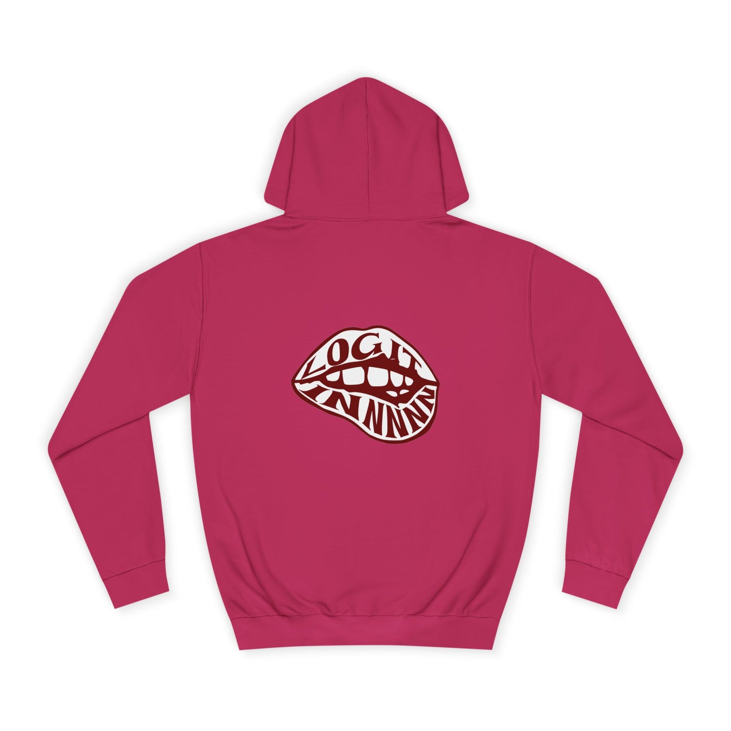 Trendy Unisex Hoodie with Bold Log it in Design, Stylish trendy Wear, Cozy Sweatshirt, Casual Outfit, Fun Gift